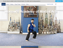 Tablet Screenshot of morrowsacademy.com